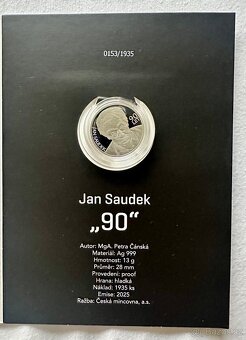 Stříbrný groš Jan Saudek 90 - 3