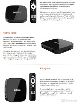 Evolveo Multi Media Box A4, 4k Ultra HD, 32 GB, Android 11 - 3