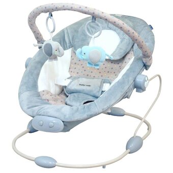 Vibrační lehátko pro miminko Baby Mix - šedé, nové - 3