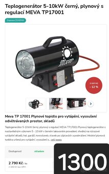 TEPLOGENERATOR MEVA DILENSKE TOPIDLO TOPENI NOVE - 3