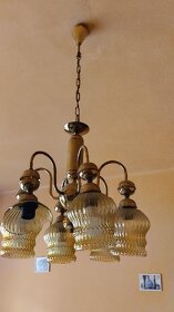 Prodám za symbolickou cenu 200 Kč krásný retro lustr - 3