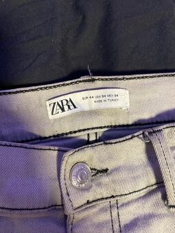 Šedo černé džíny - S - 3