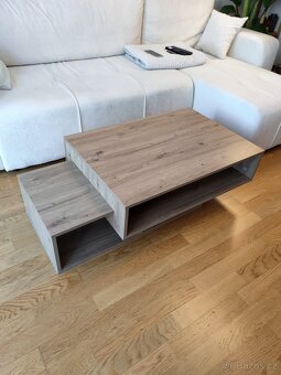 Konferenční TV stolek dub artisan - 3