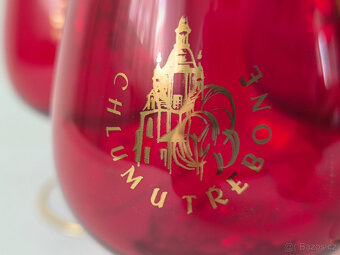 Skleničky červené 7x - Chlum u Třeboně - 3