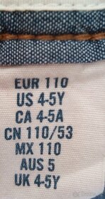 Chlapecké plátěné kalhoty vel. 110 - 3