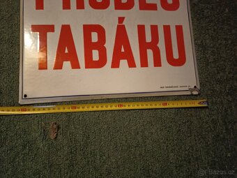 STARÁ REKLAMNÍ CEDULE PRODEJ TABÁKU - 3