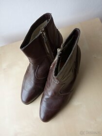 Kotníkové boty - kožené - - retro - 3