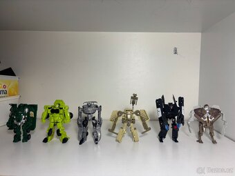 Transformers set 6 figurek - Auta a stíhačka - 3