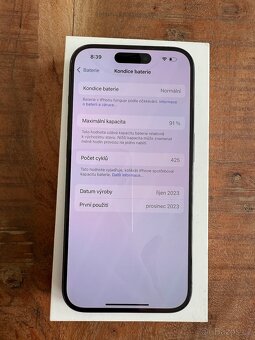 iPhone 15 Pro 128gb ESIM verze - 3