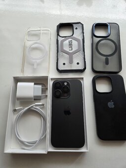 Prodám iPhone 15 pro 128GB Black Titanium - 3