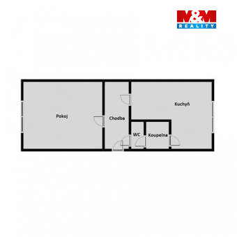 Pronájem bytu 1+1, 35 m², Chomutov, ul. Jirkovská - 3