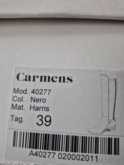 Dámské kožené kozačky, velikost 39 - 3