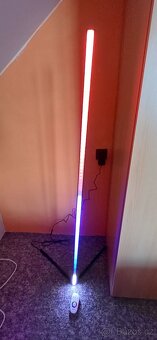 Led barevná stojací lampa na podlahu, dálkový ovladač - 3