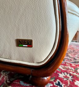 Luxusní italský kožený gauč - trojsedák značky NIERI, č.2788 - 3