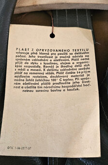 Plášť z opryžovaného textilu - hnědý - 3