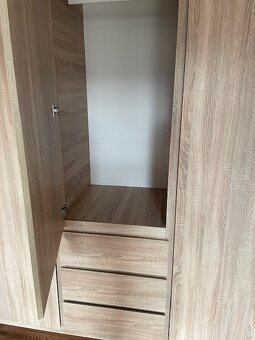 Šatní skříň LIMFJORDEN 180×200 kombi barva světlý dub - 3