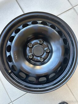 VW R16 plechové disky kola ráfky originál - 3