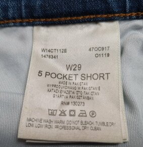 Riflové kraťasy Wrangler 5 Pocket vel.W29 NOVÉ - 3