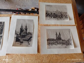 Litografie-praha motiv - 3