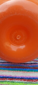 Retro Starší plastová dóza Jablko Oranž - 3