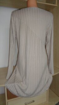 Béžové šaty NOVÉ vel.přibl.52-54 - 3