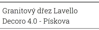 Rohový granitový dřez Lavello - 3