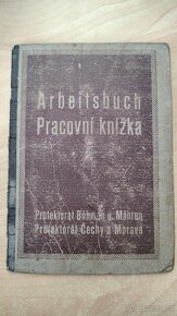 Arbeitsbuch protektorát Čechy a Morava, pracovní knížka - 3