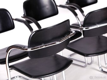 Chromované židle ve 100 % stavu, 6 kusů. - 3