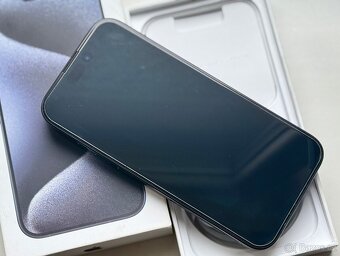 iPhone 15 Pro Max Blue Titanium BATERIE 100% TOP - 3