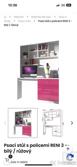 Psací stůl s polici - 3