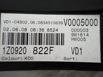 Budíky Octavia 2 benzín 1Z0920822F předface - 3