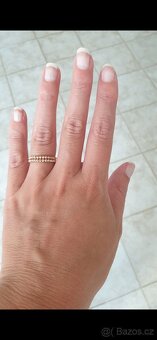 Zlatý prsten s kuličkami - 3