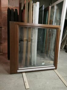 Prodám nové dřevěné okno a francouzské dveře  ditherm - 3
