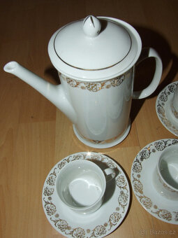 čajový retro servis Josefína - porcelánka Loučky, pěkný - 3