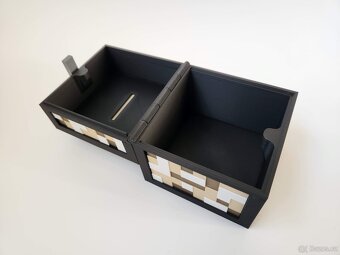 Pokladnička ve tvaru minecraft truhly - 3