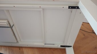 Italské židle-křesla, masiv-kůže-, stůl, komoda Calligaris - 3
