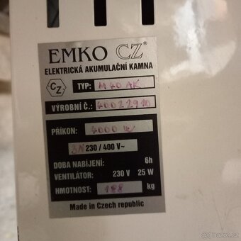Akumulační kamna EMKO M 40 AK - 3