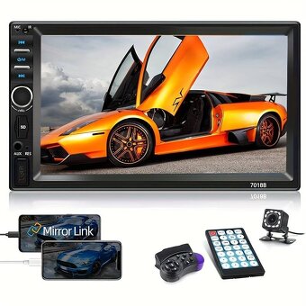 7-palcové HD Bluetooth dotykové autoradio ModelCM MP5 PLAYER - 3