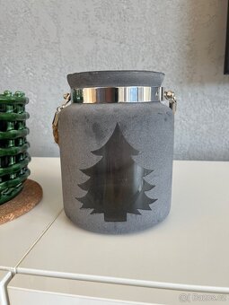 Šedá lucerna na svíčku - 3