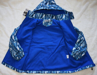 Šusťáková bunda s fleesem vel.116/122  NOVÁ - 3