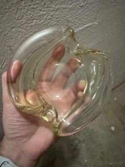 Designový popelník hutní sklo - 3