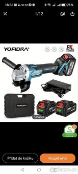 Aku úhlová bruska flexa 2x baterie - 3