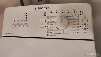 Pračka vrchem plnitelná INDESIT plně funkční - 3