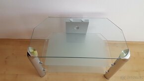 TV skleněný stolek - 3