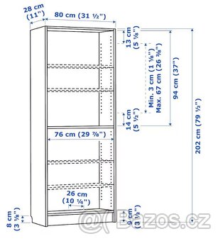 knihovna Ikea Billy s nástavcem - 3