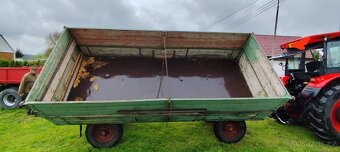 Vlek za traktor - 5t - sklápěcí - dvou píst - 3