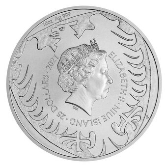 Stříbrná mince 10 Oz Český lev s hologramem 2021 - 3