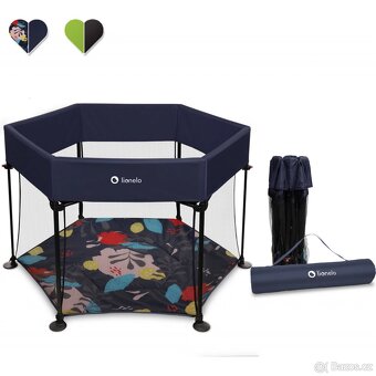 Lionelo dětská ohrádka Roel Blue Navy - 3