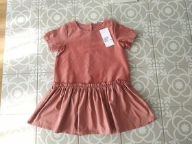 Luxusní šaty HM 100 % bavlněný samet 110 134 140 128 - 3
