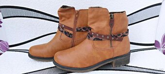 SKVĚLÉ NADKOTNÍKOVÉ KOZAČKY-FOOTFLEX-vel. 40 - 3